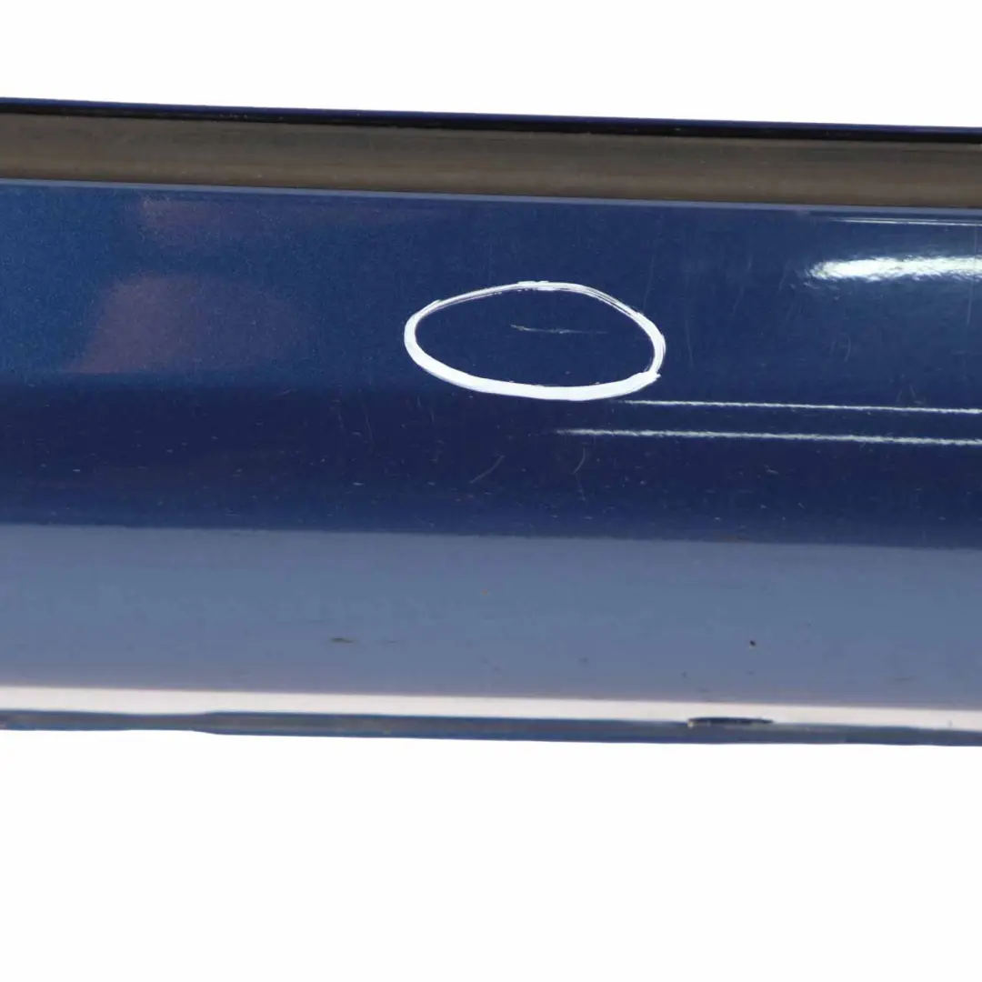 Mercedes W203 Door Sill Side Cover Skirt Right O/S Jaspis Blue Metallic - 345