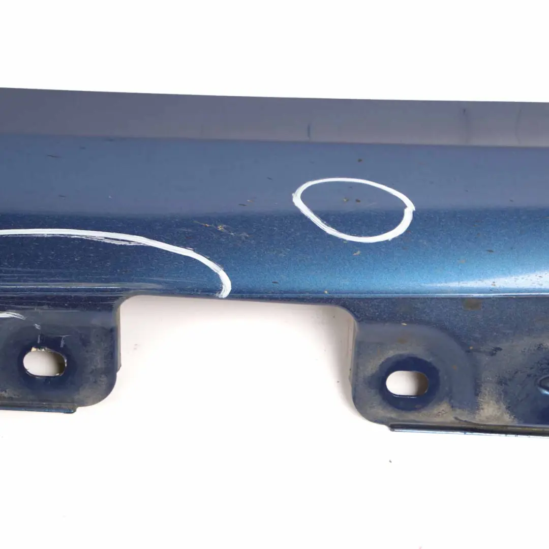 Mercedes W203 Door Sill Side Cover Skirt Right O/S Jaspis Blue Metallic - 345