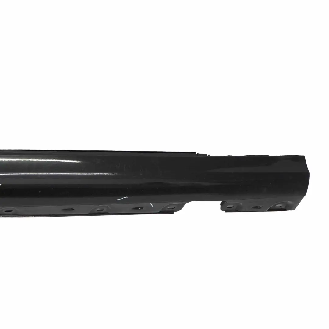 Mercedes W203 Door Sill Side Cover Skirt Right O/S Obsidian Black Metallic - 197