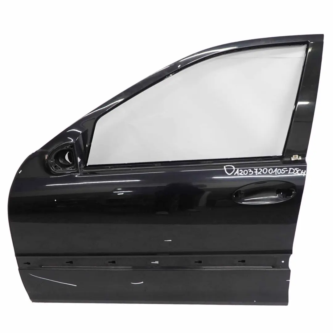 Mercedes W203 Puerta Delantera Izquierda Diamantschwarz Diamond Black - 768