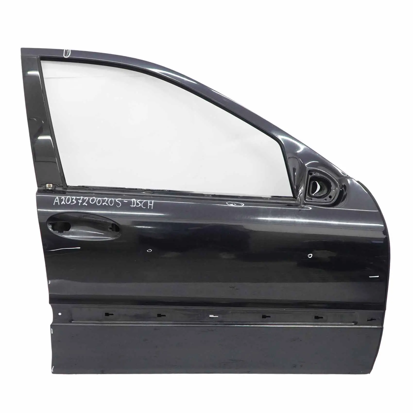 Mercedes W203 Puerta Delantera Derecha Diamantschwarz Diamond Black - 768