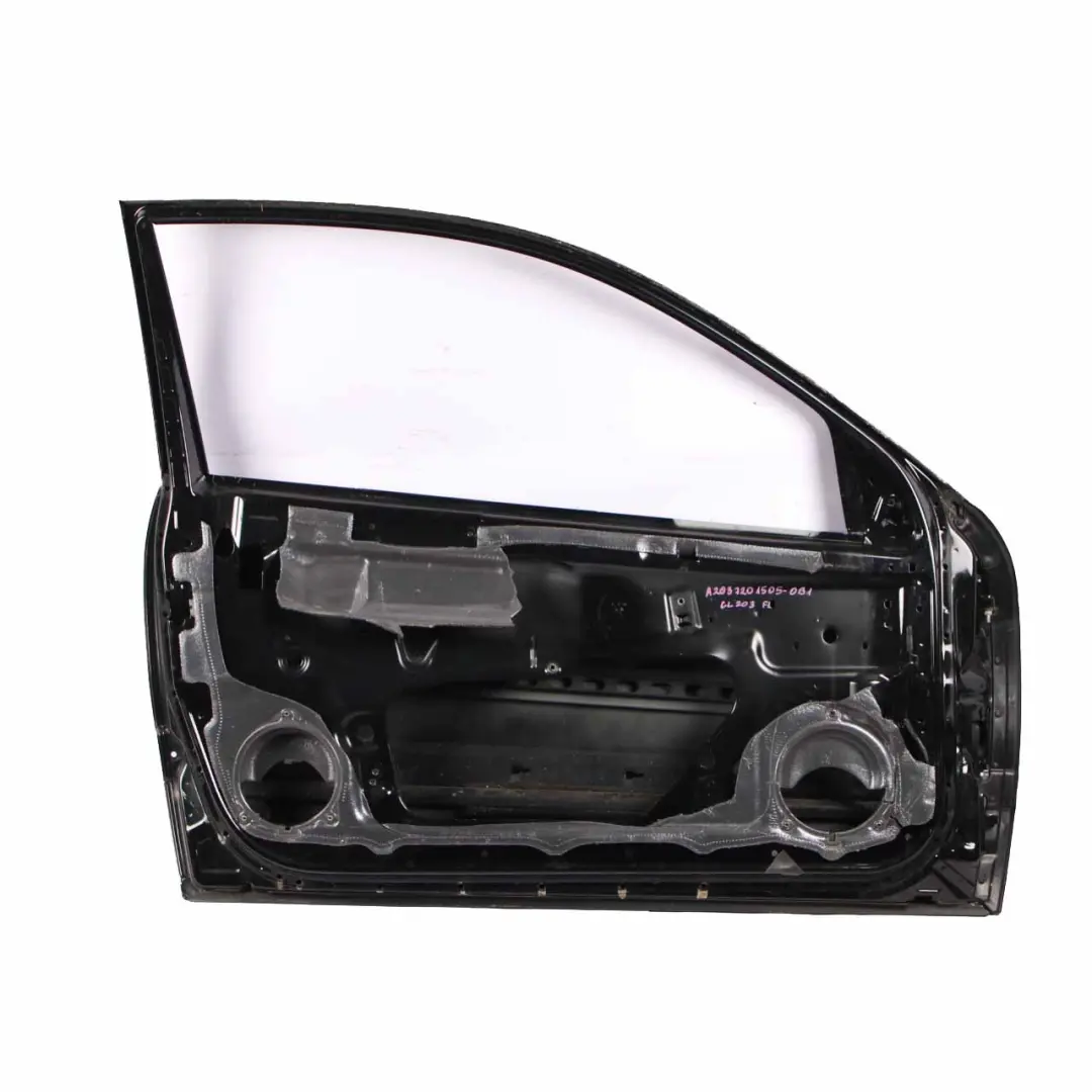 Mercedes CL203 CLC Door Front Left N/S Obsidian Black Metallic - 197