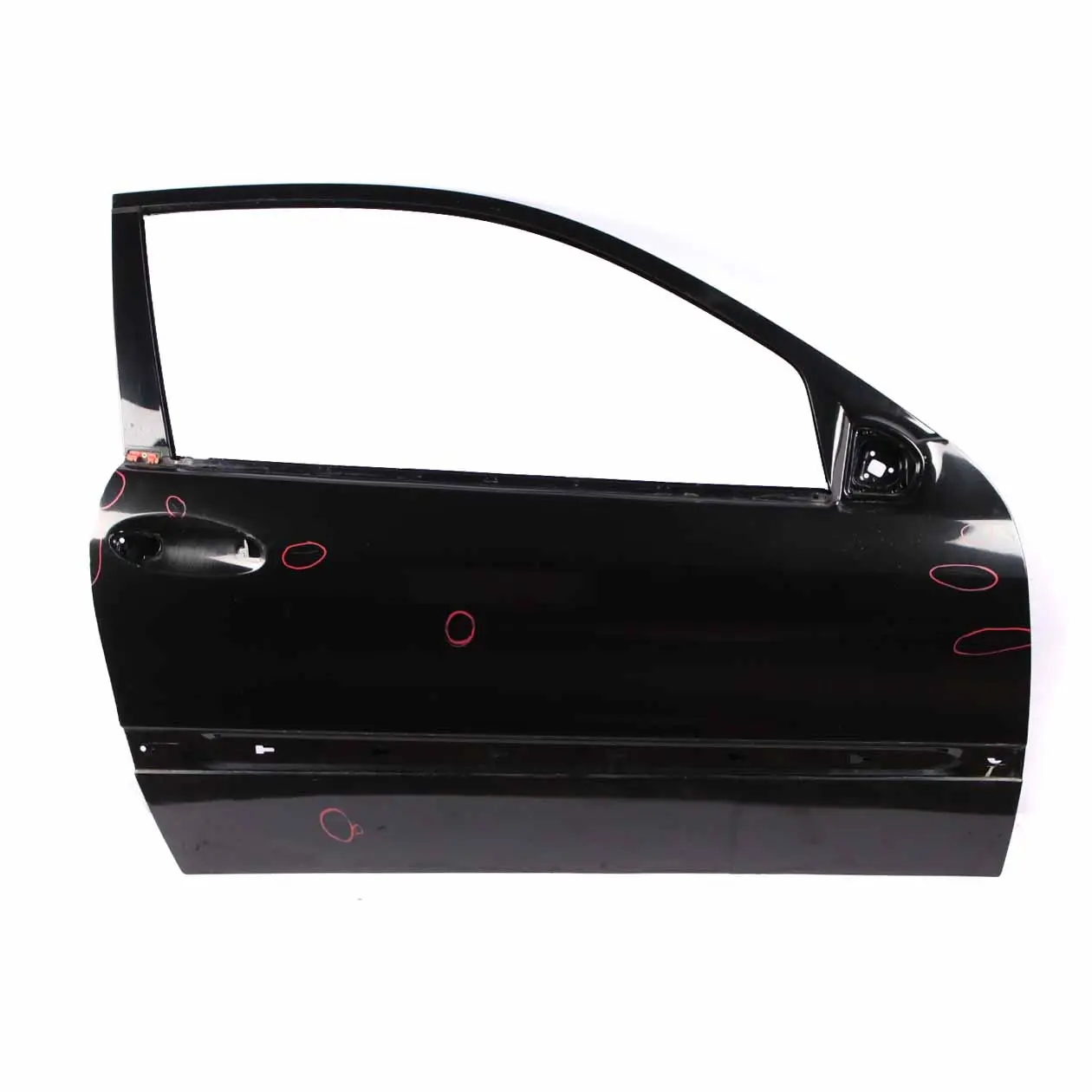 Mercedes CLC CL203 Door Front Right O/S Obsidian Black Metallic - 197U