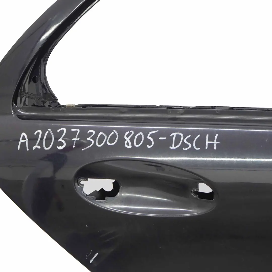 Mercedes W203 Door Rear Right O/S Diamantschwarz Diamond Black Metallic - 768