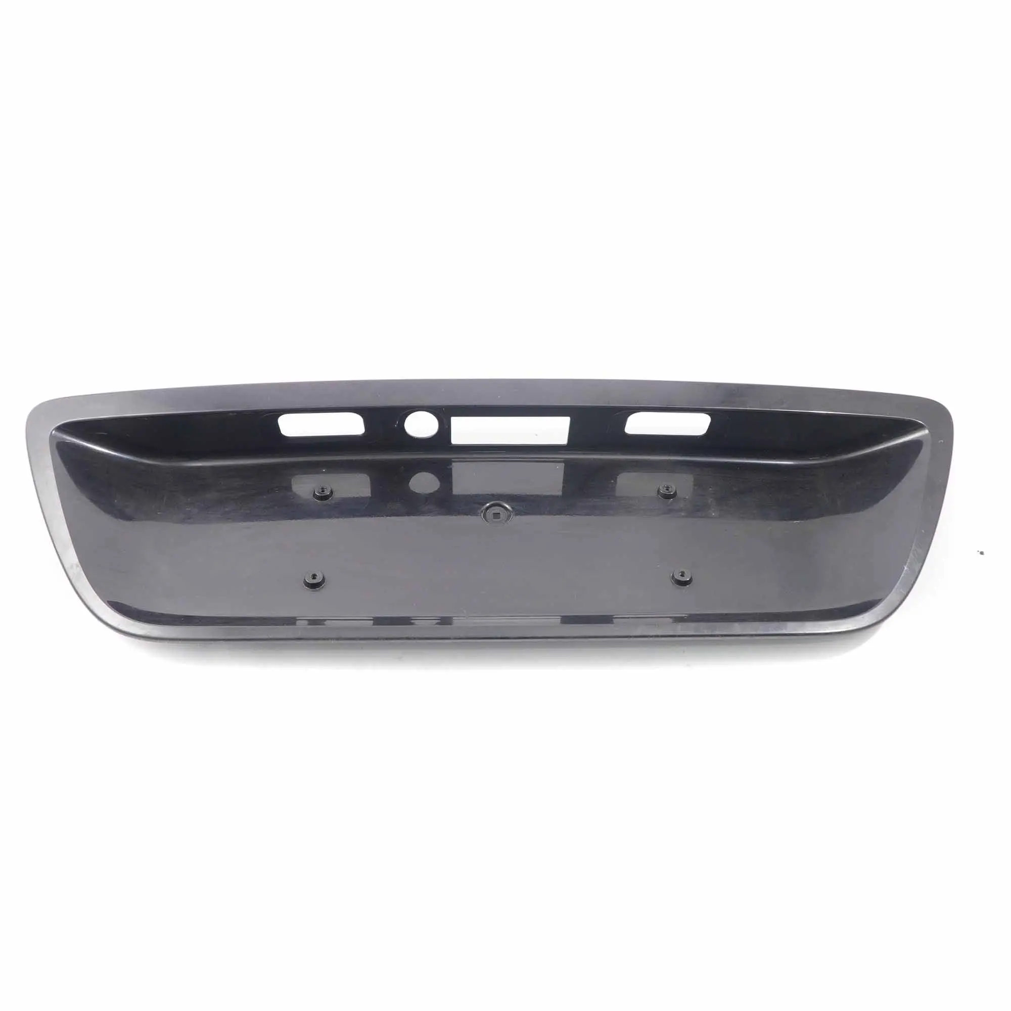 Mercedes W203 Rear Trunk Lid Tailgate Plate Holder Diamond Black Metallic - 768