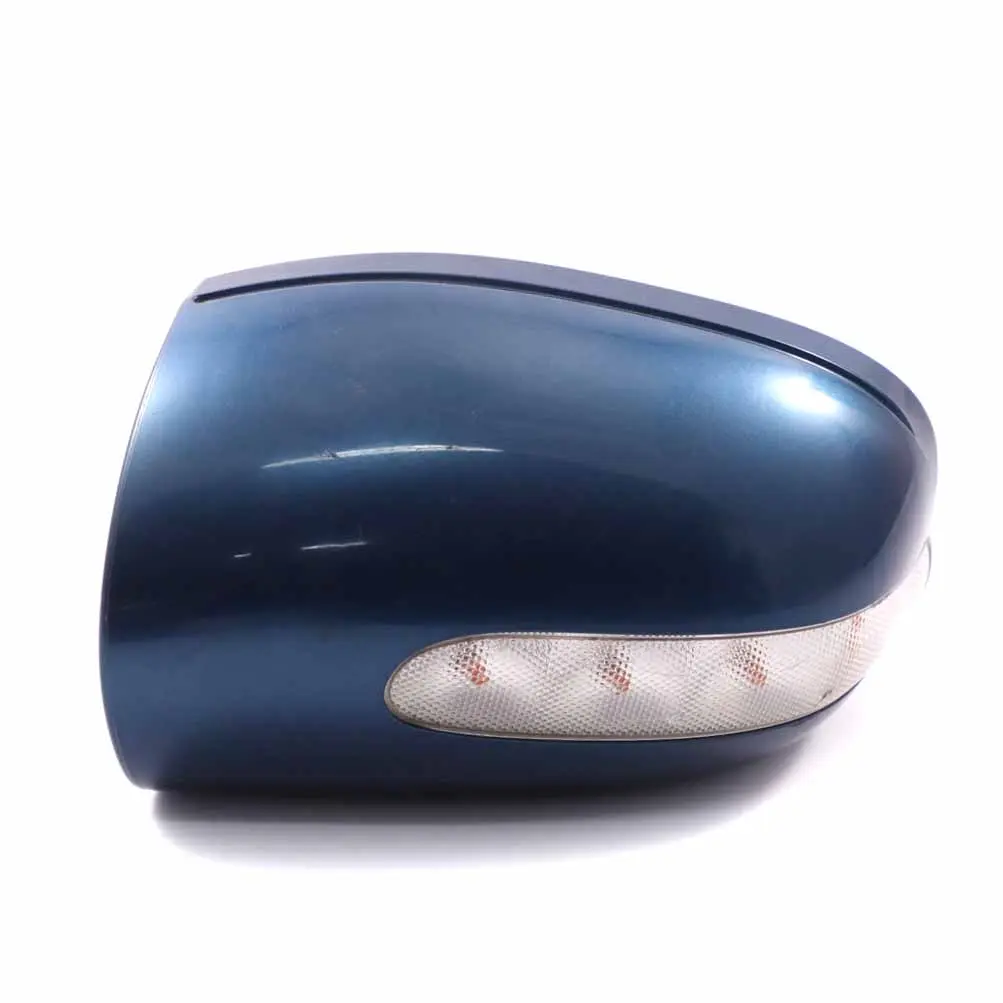 Wing Mirror Cover Mercedes W203 Left N/S Cap Casing Trim Jaspisblau Blue 345