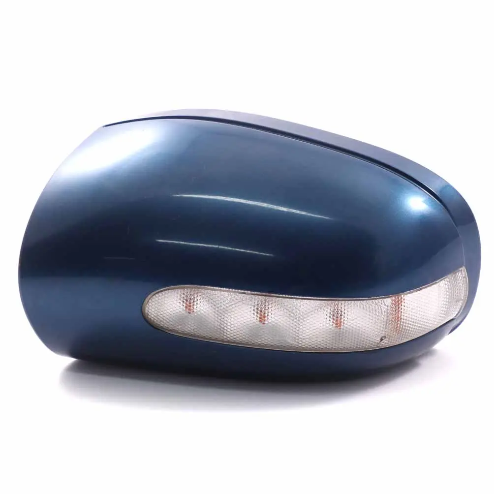 Wing Mirror Cover Mercedes W203 Left N/S Cap Casing Trim Jaspisblau Blue 345