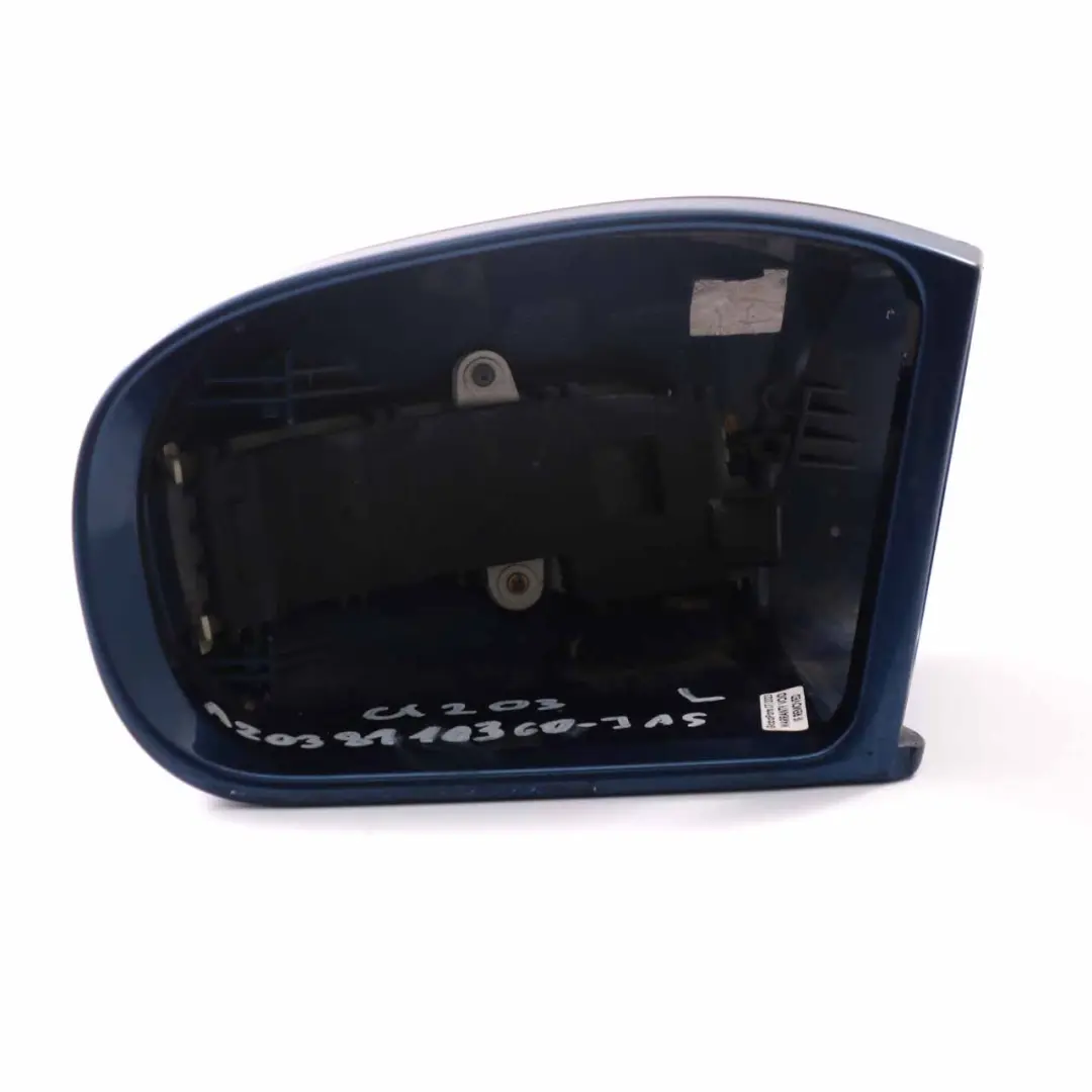 Wing Mirror Cover Mercedes W203 Left N/S Cap Casing Trim Jaspisblau Blue 345