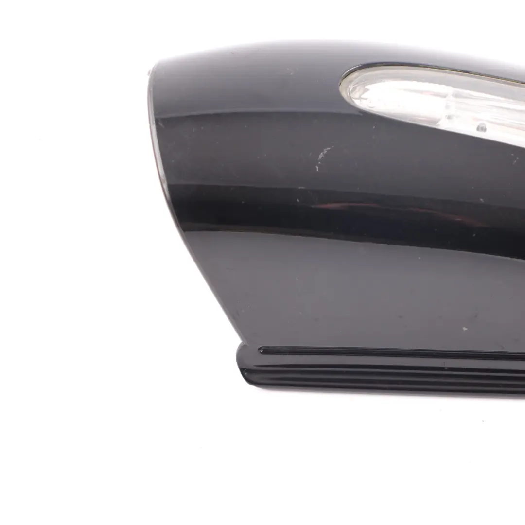 Mercedes W203 Wing Mirror Cover Housing Right O/S Obsidian Black Metallic - 197