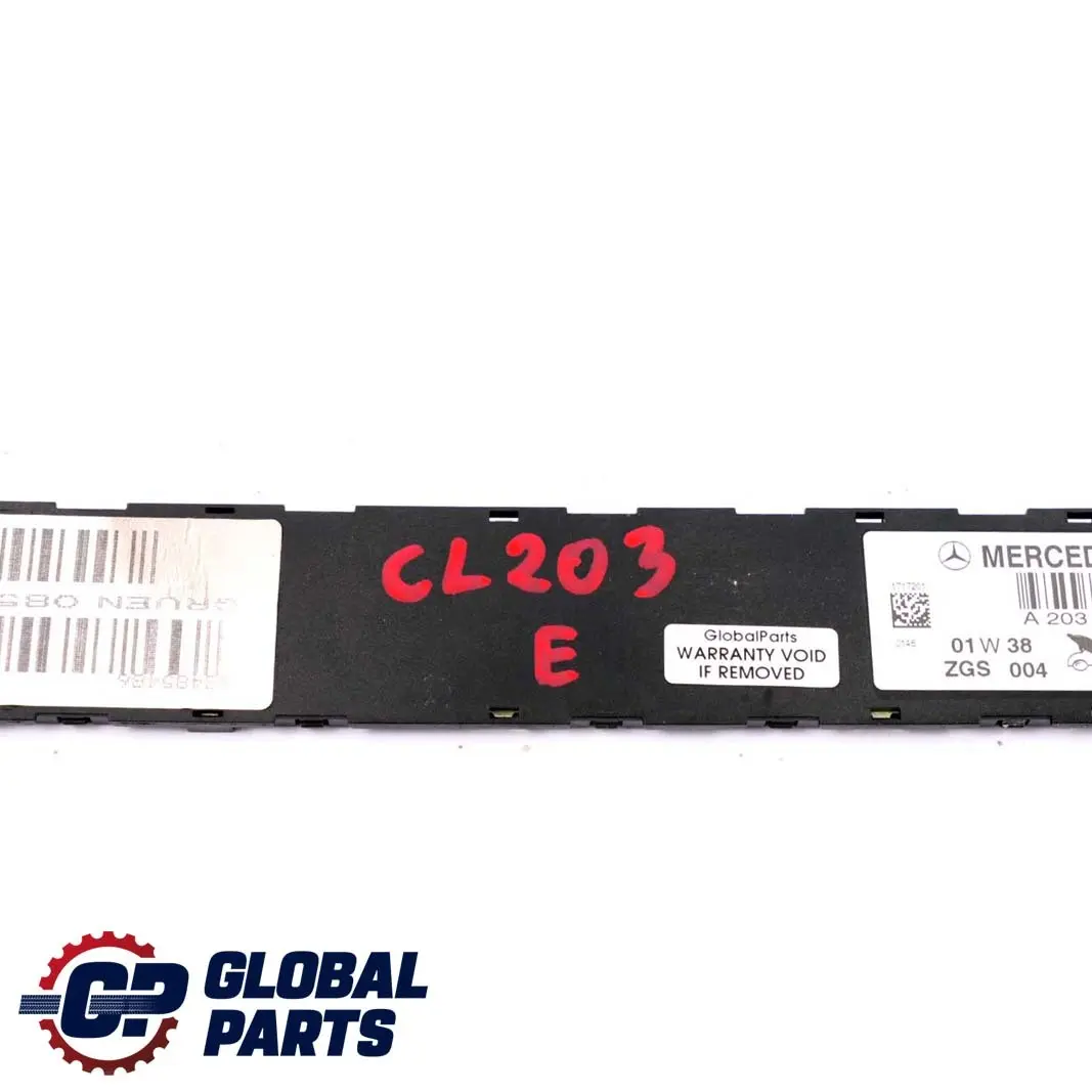 Mercedes CL203 Antena Amplificador ECU Módulo Unidad A2038202089