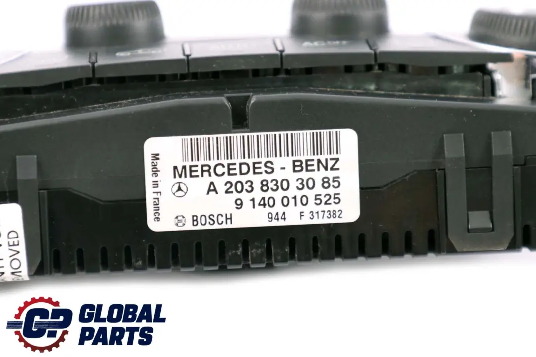 Mercedes-Benz W203 C209 Climate Heater Control Unit Switch Panel A2038303085