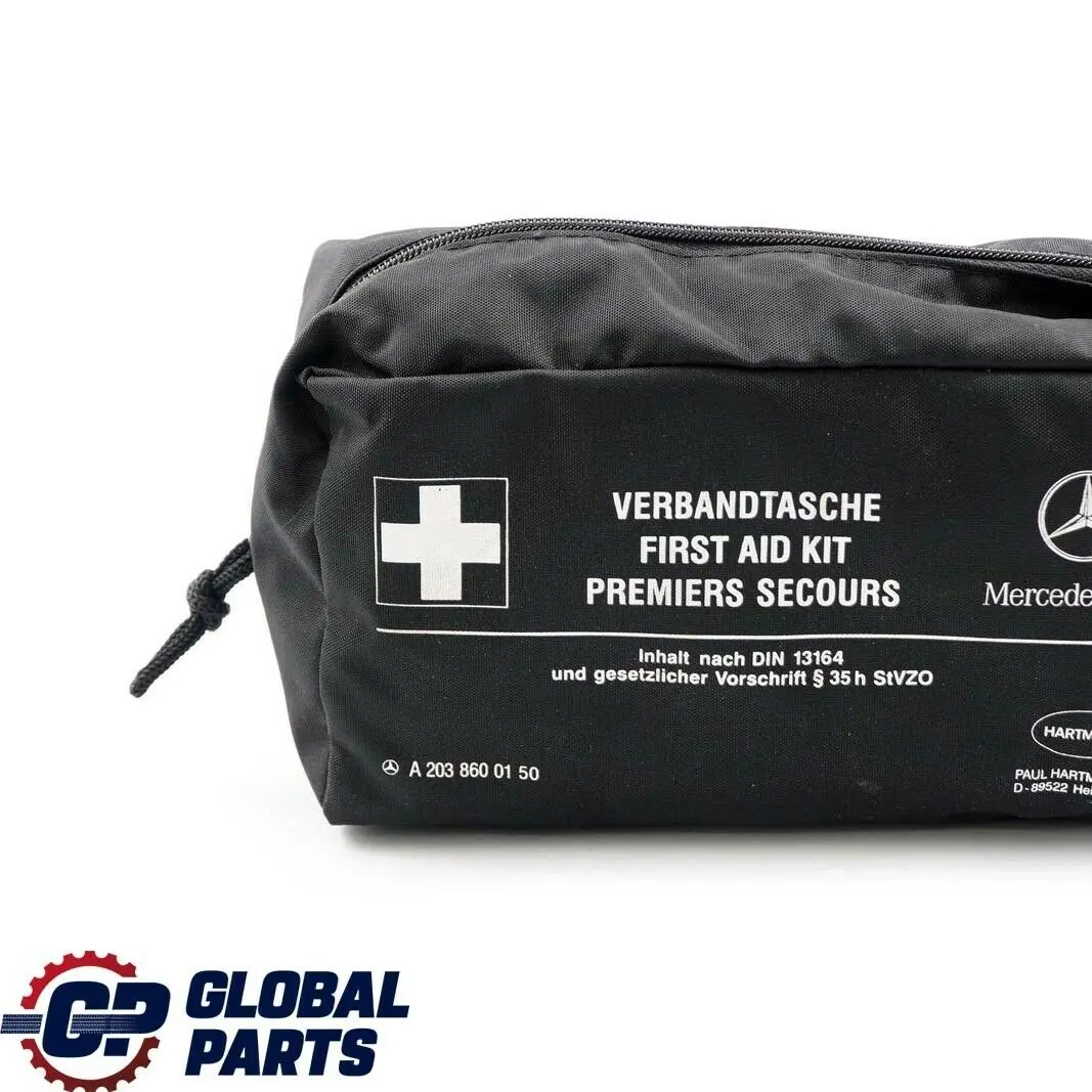 Mercedes Universal First Aid Emergency Medical Kit Black Pouch A2038600150
