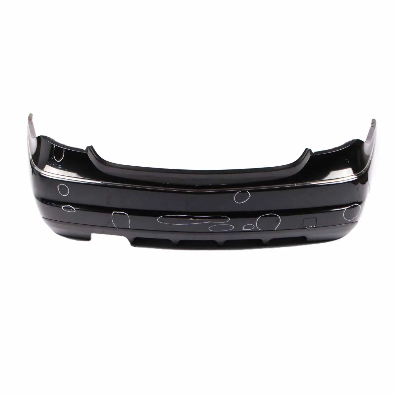 Mercedes CLC CL203 Bumper Rear Trim Panel Covering Schwarz Black - 040