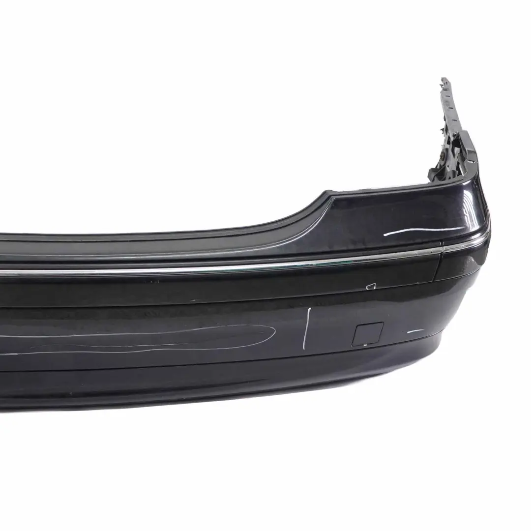 Mercedes W203 Rear Bumper Cover Trim Panel Obsidian Black Metallic - 197