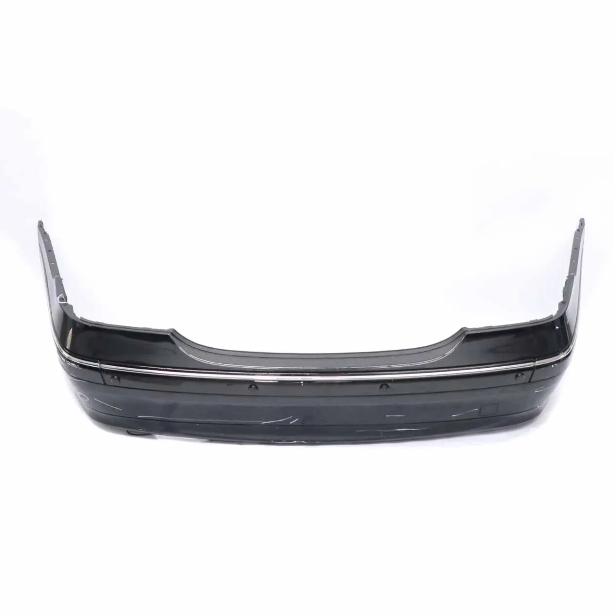 Mercedes W203 Rear Bumper Cover Trim Panel Obsidian Black Metallic - 197