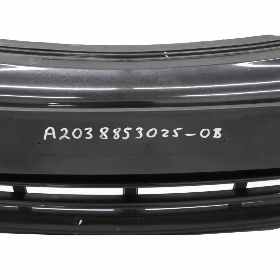 Mercedes W203 Front Bumper Trim Panel Obsidian Black Metallic - 197