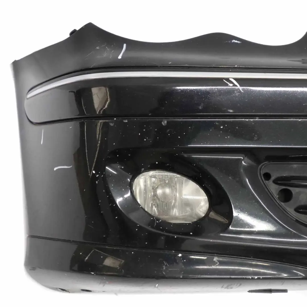 Mercedes W203 Front Bumper Trim Panel Obsidian Black Metallic - 197