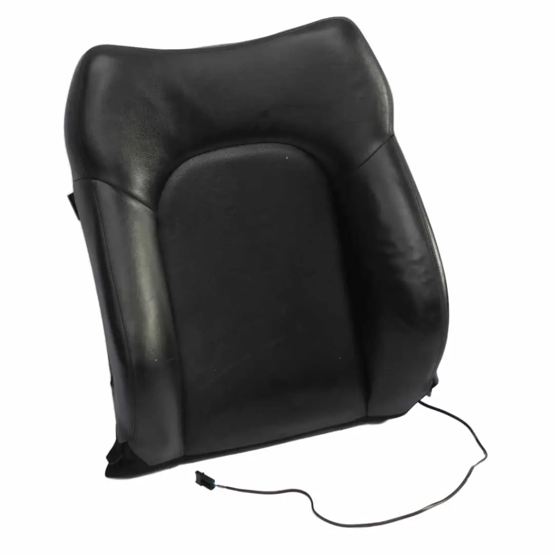 Mercedes CL203 Seat Backrest Front Heated Left N/S Covering Black Leather