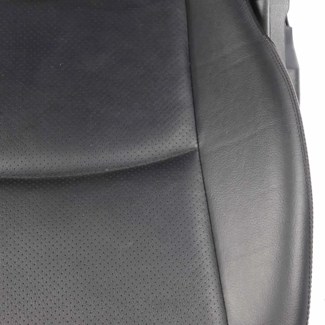 Mercedes CL203 Seat Backrest Front Heated Right O/S Covering Black Leather