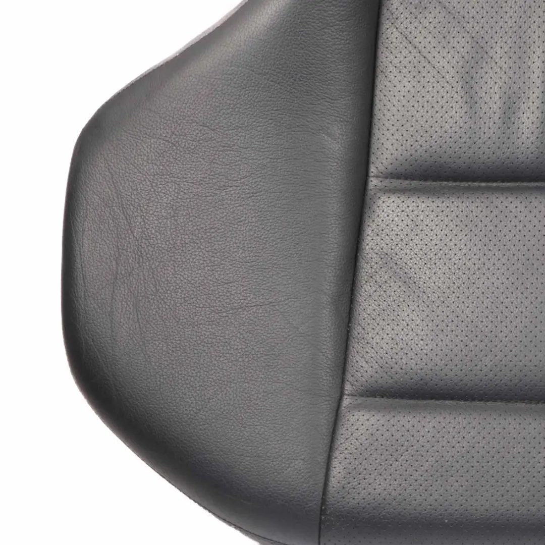 Mercedes W203 Rear Seat Bench Couch Cover Sport Cushion Black Leather