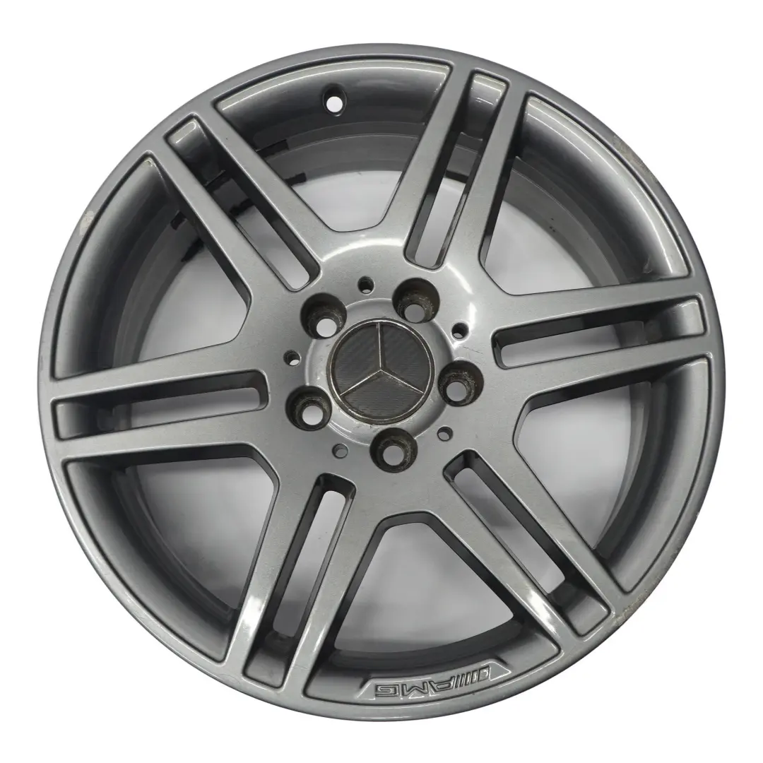 Llanta aleación gris Mercedes W204 AMG 17" 6 radios dobles 7,5J A2044014502