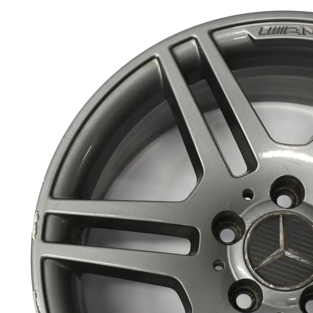 Llanta aleación gris Mercedes W204 AMG 17" 6 radios dobles 7,5J A2044014502