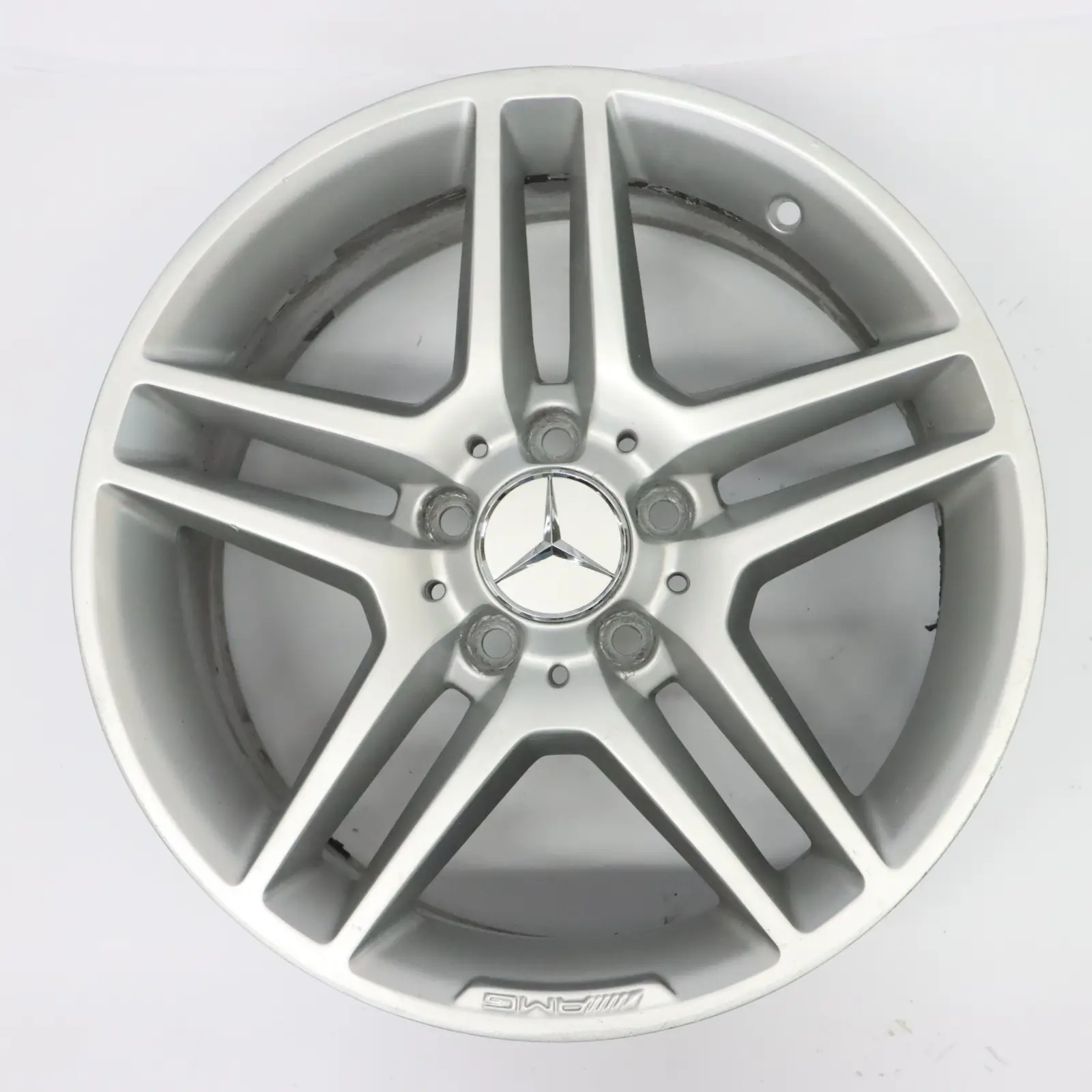 Mercedes W204 AMG Rear Silver Alloy Wheel Rim 17" 8.5J ET:58 A2044019702