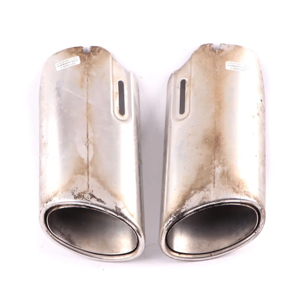 Exhaust Tips Mercedes W204 C207 W212 OM642 Diesel Muffler Pipe Chrome Set