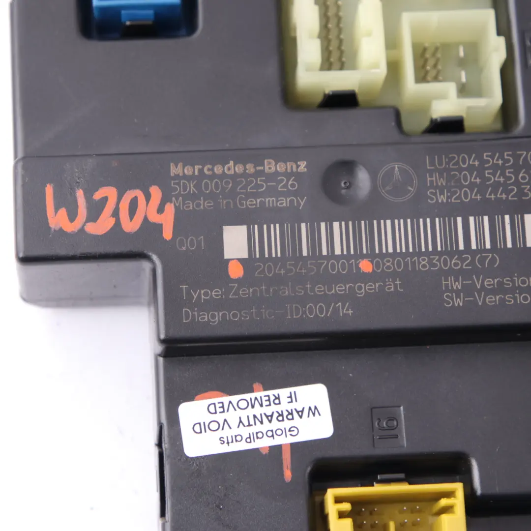 SAM Module Mercedes W204 Control Unit Electrical Fuse Box Unit A2045457001