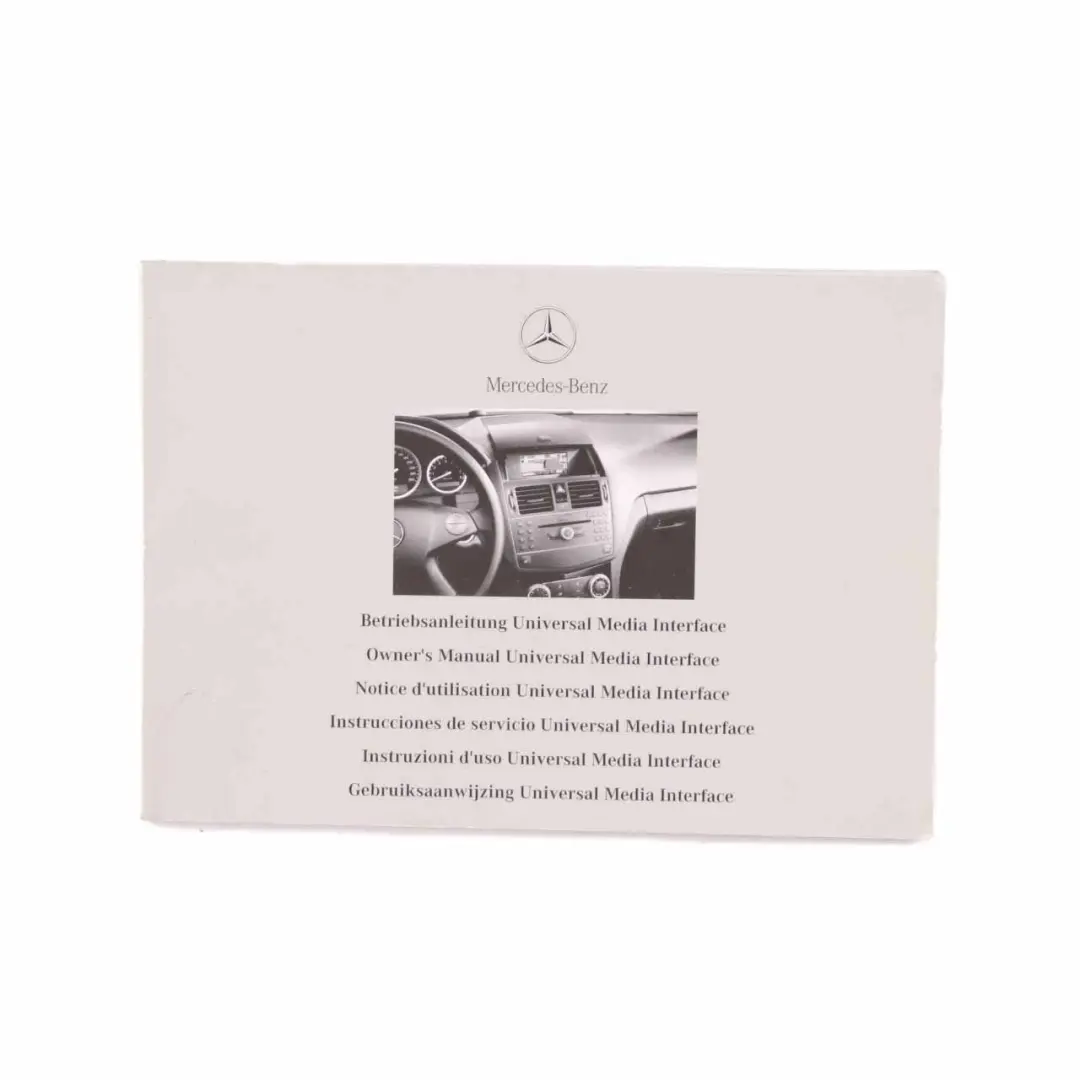 Owner's Handbook Mercedes W204 Service Booklet Instructions Pouch Case Wallet