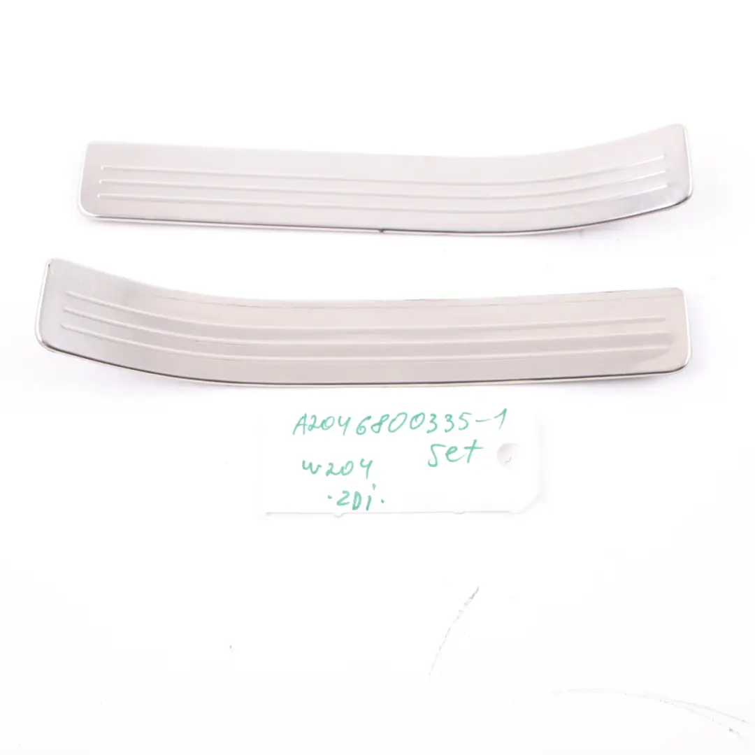 Mercedes W204 Rear Door Sill Step Plate Entrance Cover Trim Set A2046800335