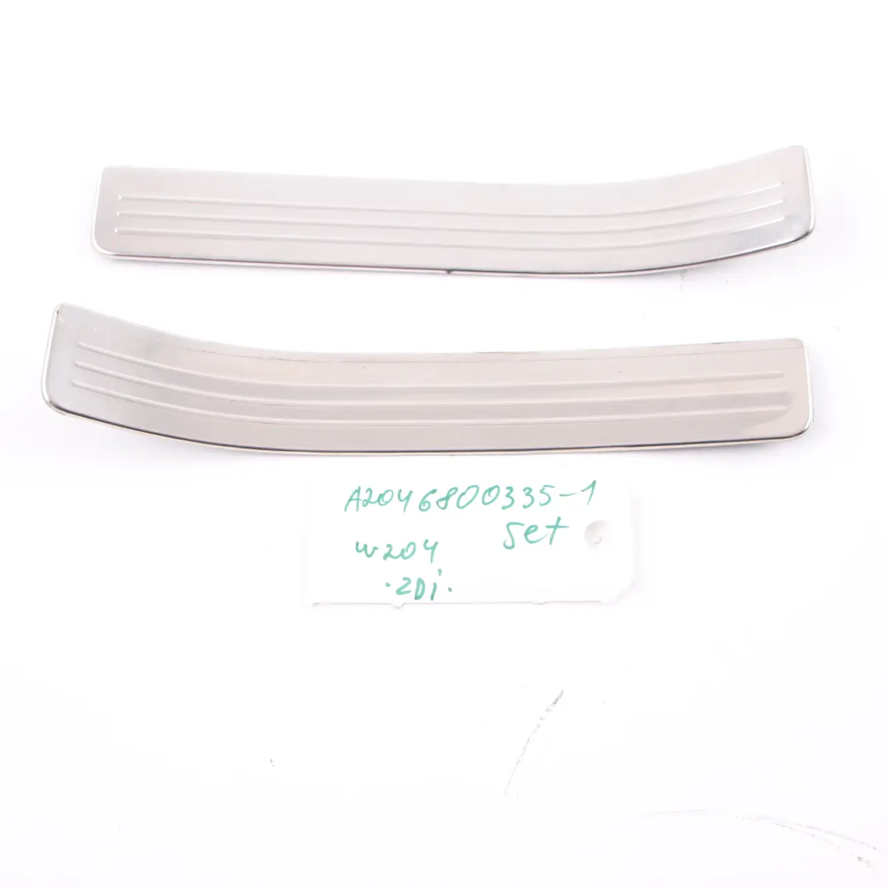 Mercedes W204 Rear Door Sill Step Plate Entrance Cover Trim Set A2046800335