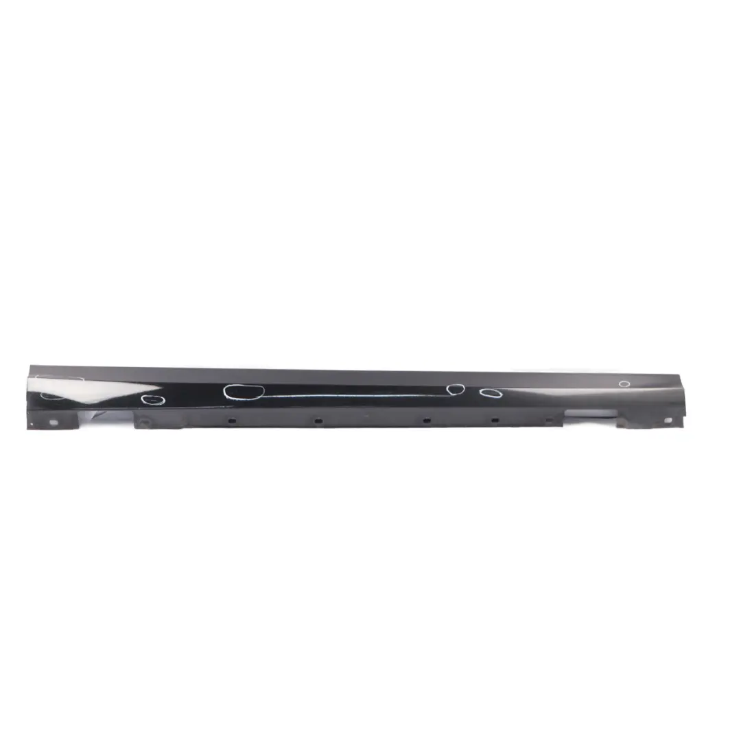 Mercedes W204 Side Skirt Door Sill Cover Right O/S Obsidian Black Metallic - 197