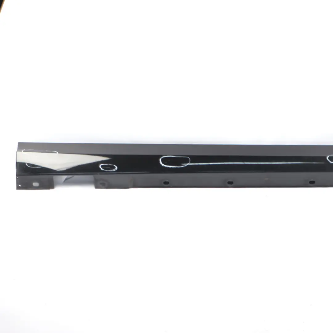 Mercedes W204 Side Skirt Door Sill Cover Right O/S Obsidian Black Metallic - 197