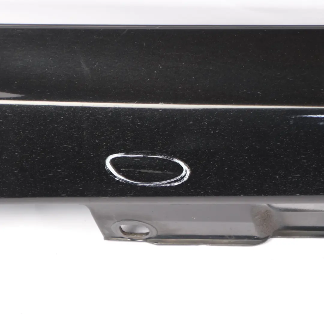 Mercedes W204 Side Skirt Door Sill Cover Right O/S Obsidian Black Metallic - 197