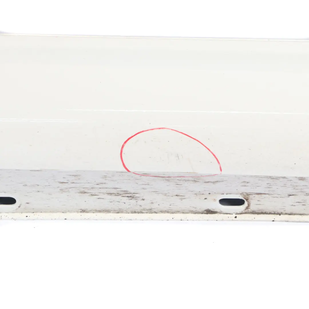 Mercedes W204 Side Skirt Cover Door Sill Panel Left N/S Calcite White - 650