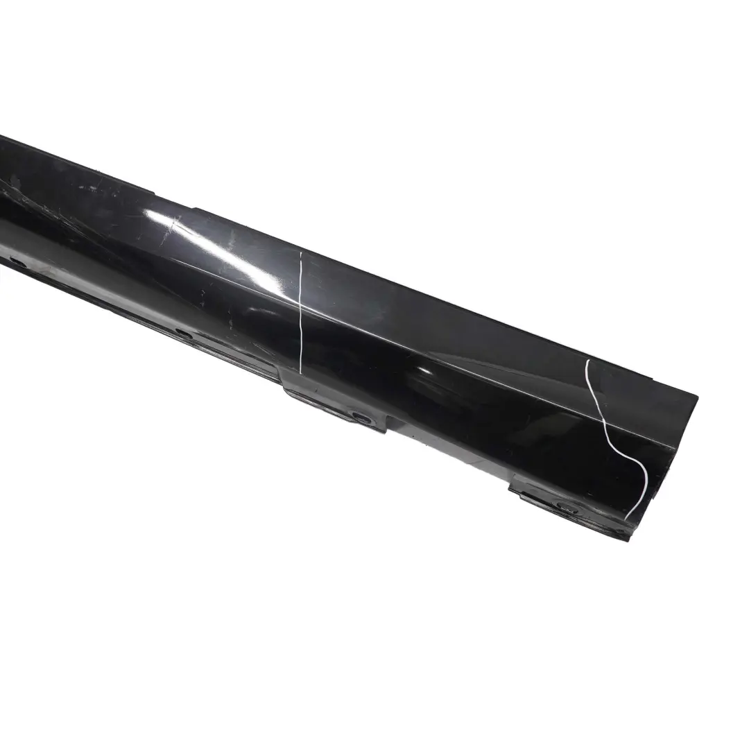 Mercedes W204 Side Skirt Cover Door Sill Panel Left N/S Obsidian Black - 197