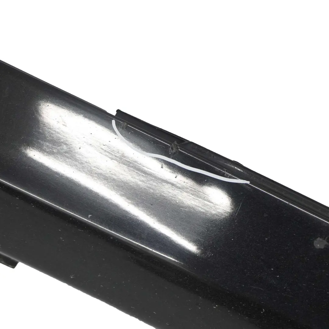 Mercedes W204 Side Skirt Cover Door Sill Panel Left N/S Obsidian Black - 197