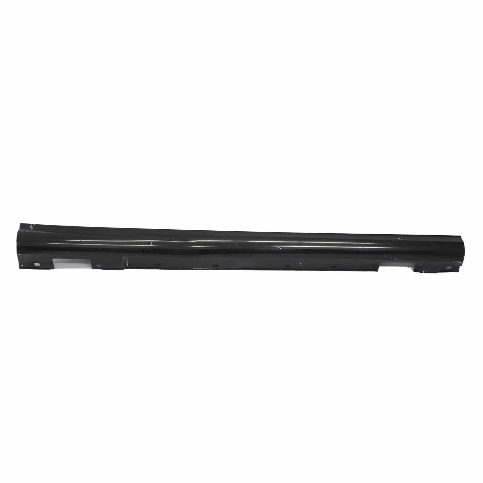 Mercedes W204 Side Skirt Cover Door Sill Panel Left N/S Obsidian Black - 197