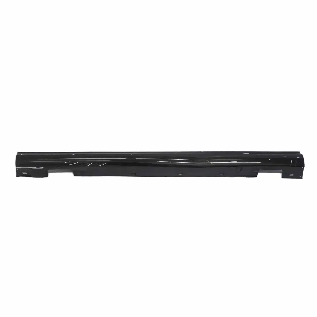 Mercedes W204 Side Skirt Cover Door Sill Panel Left N/S Obsidian Black - 197