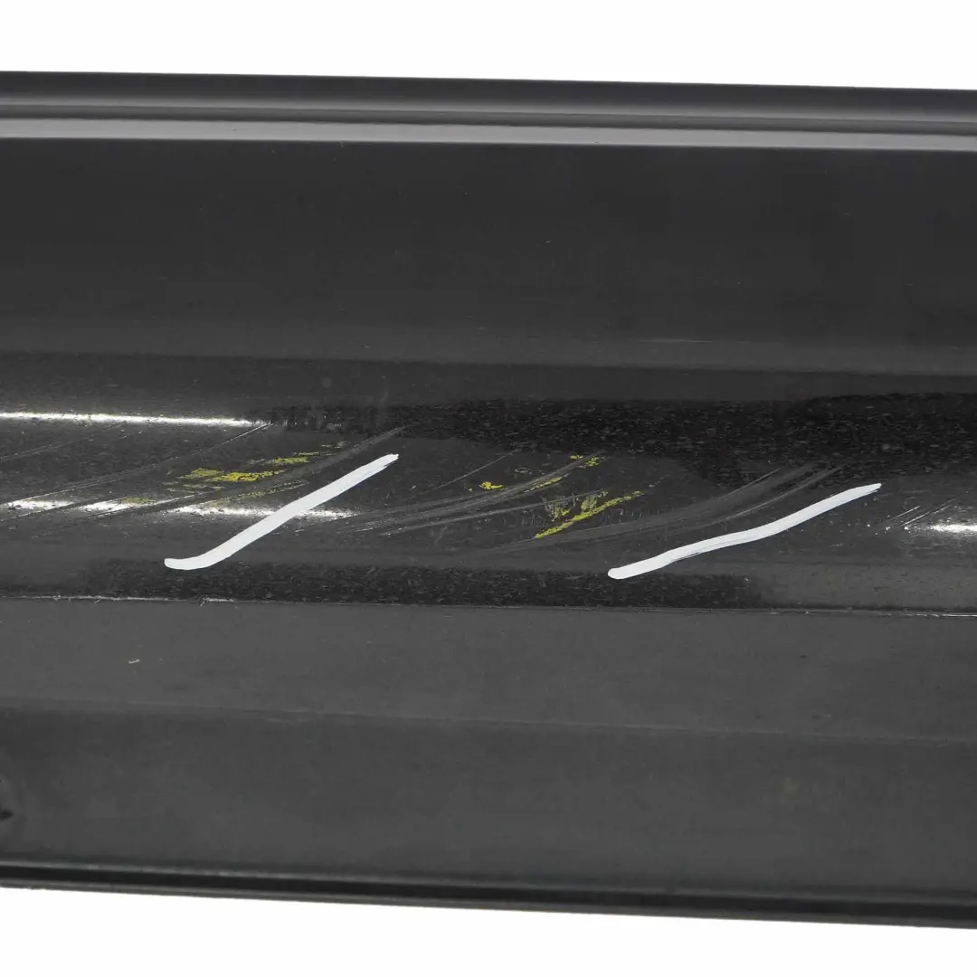 Mercedes W204 Side Skirt Cover Door Sill Panel Left N/S Obsidian Black - 197