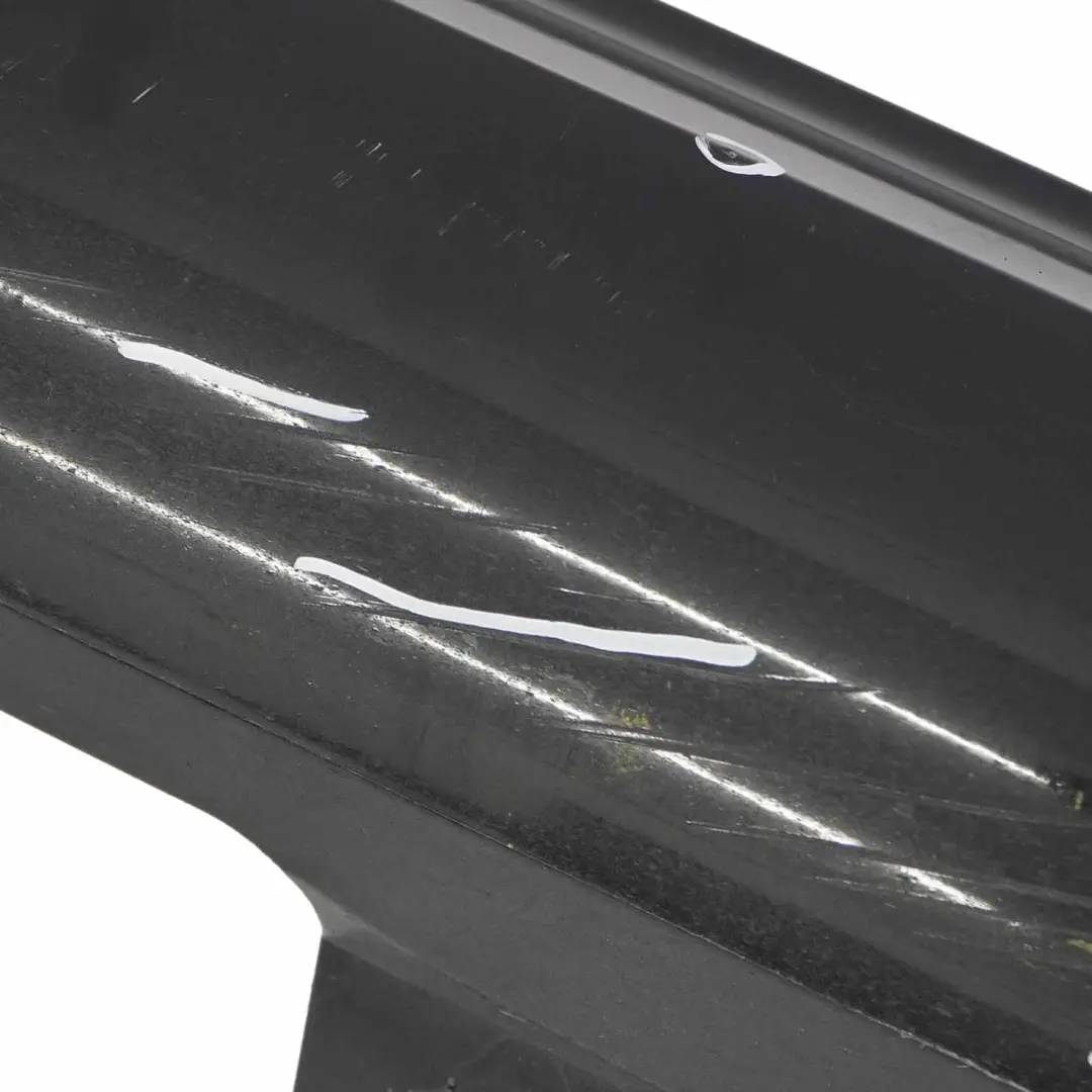 Mercedes W204 Side Skirt Cover Door Sill Panel Left N/S Obsidian Black - 197