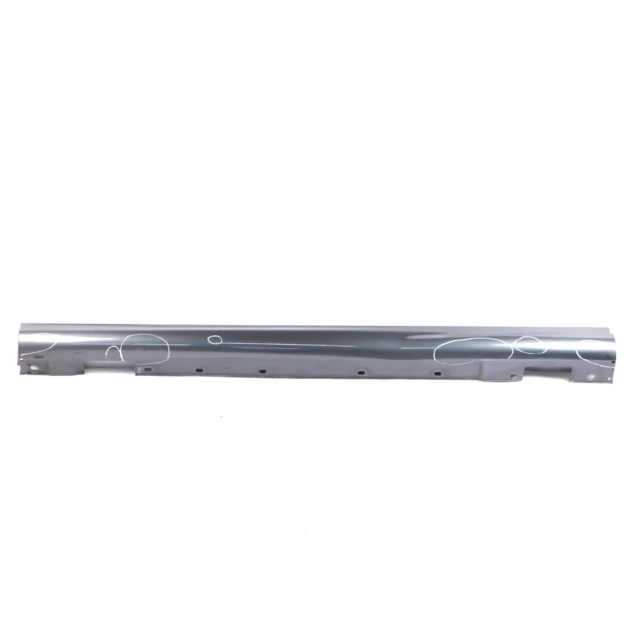 Mercedes W204 Side Skirt Door Sill Cover Right O/S Tenorite Grey Metallic - 755