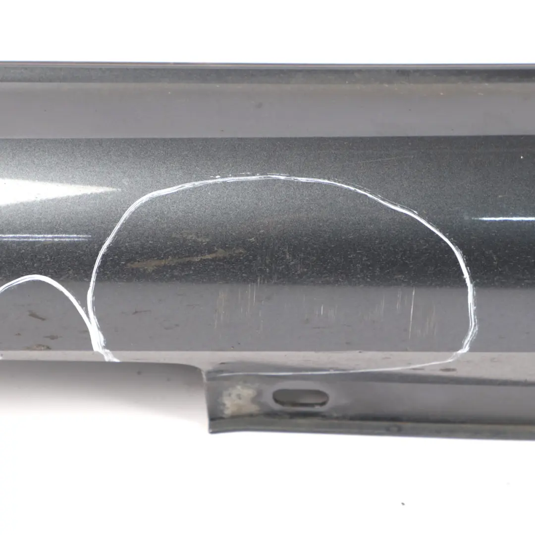 Mercedes W204 Side Skirt Door Sill Cover Right O/S Tenorite Grey Metallic - 755