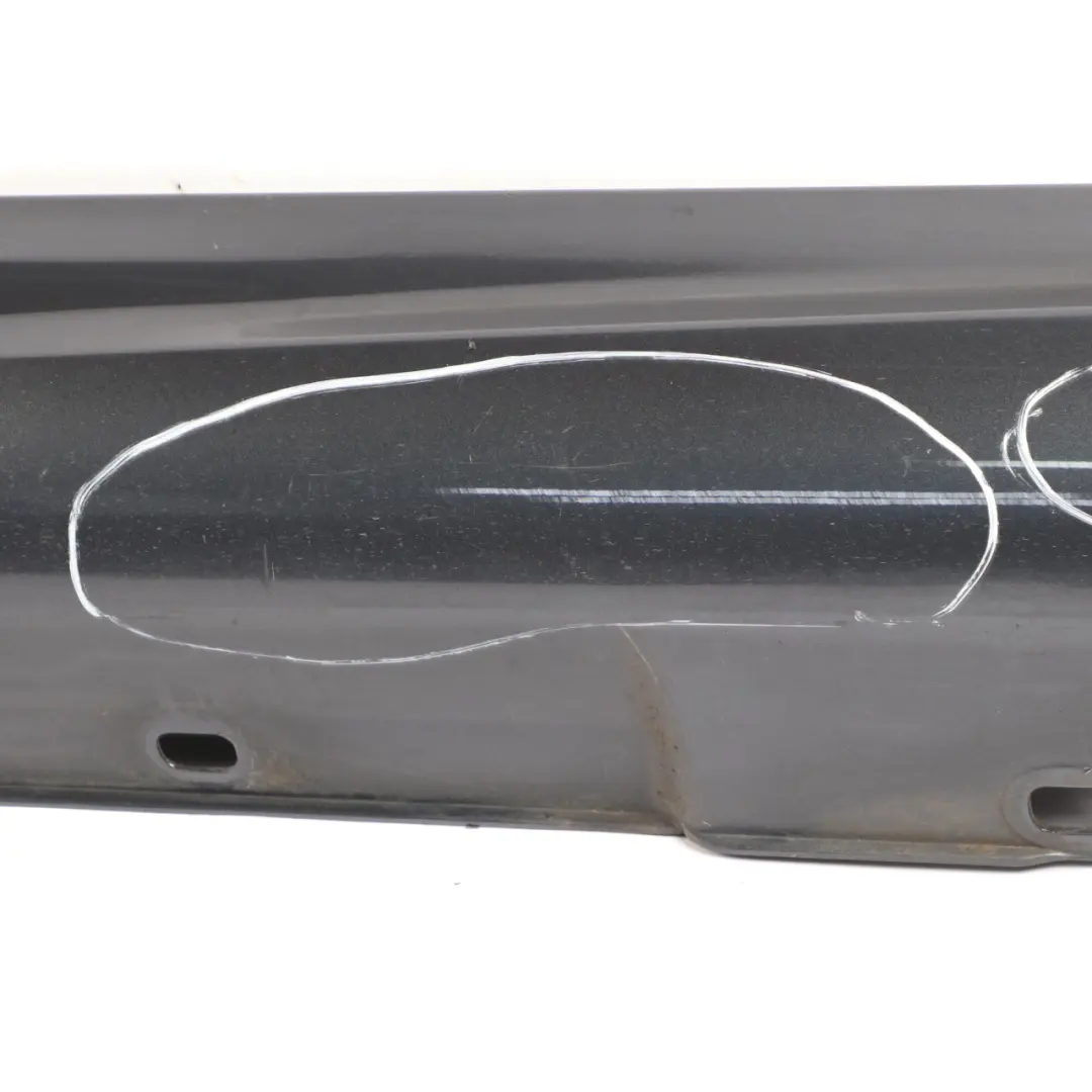 Mercedes W204 Side Skirt Door Sill Cover Right O/S Tenorite Grey Metallic - 755