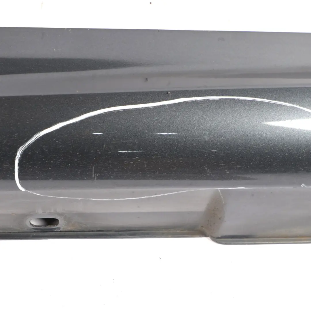 Mercedes W204 Side Skirt Door Sill Cover Right O/S Tenorite Grey Metallic - 755