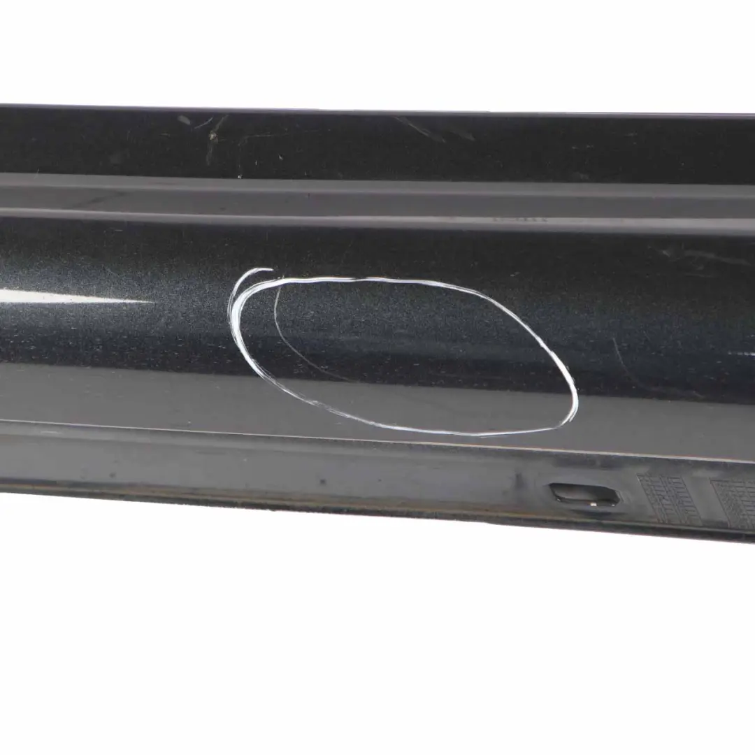 Mercedes W204 C63 Side Skirt Cover AMG Left N/S Sill Panel Magnetite Black - 183