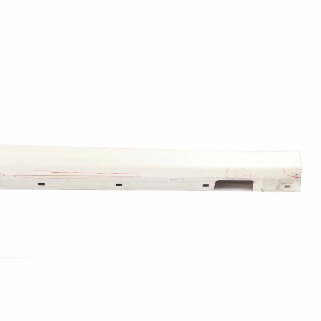 Mercedes C204 C63 Side Skirt Cover AMG Right O/S Sill Panel Diamond White - 799