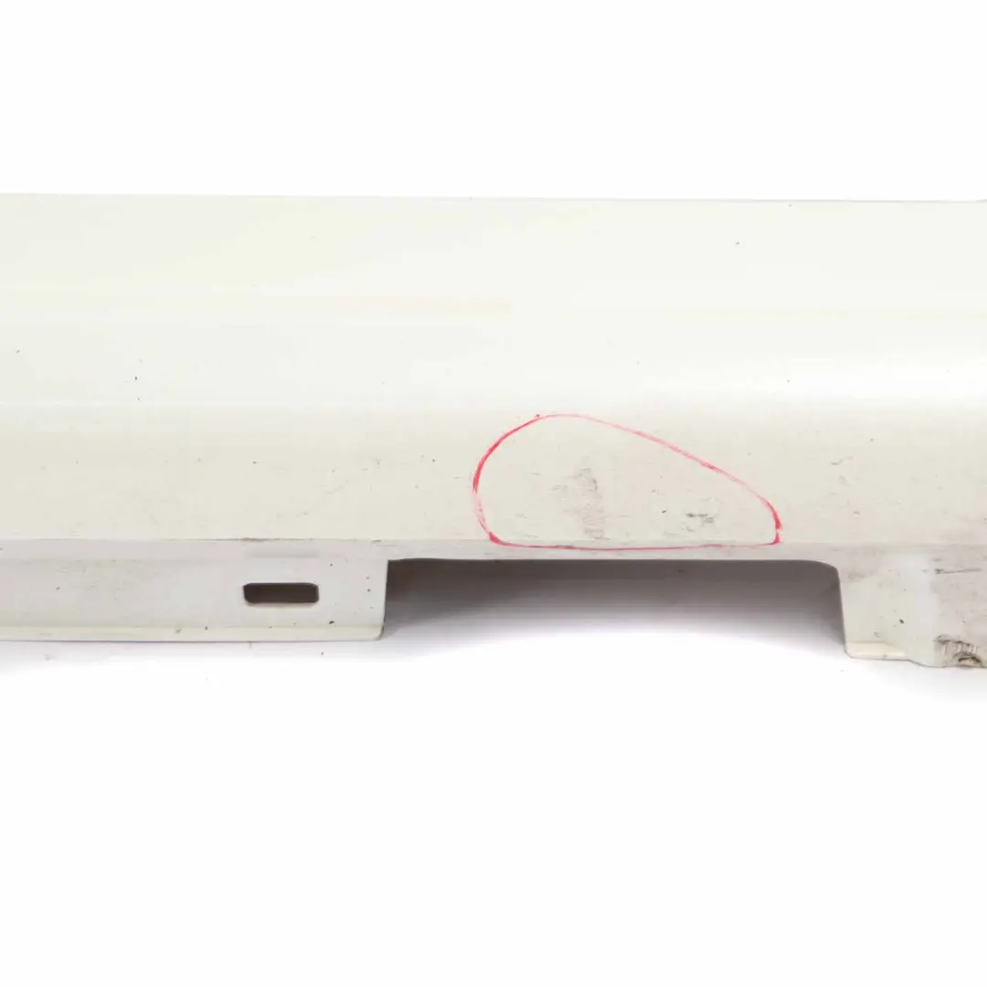 Mercedes C204 C63 Side Skirt Cover AMG Right O/S Sill Panel Diamond White - 799