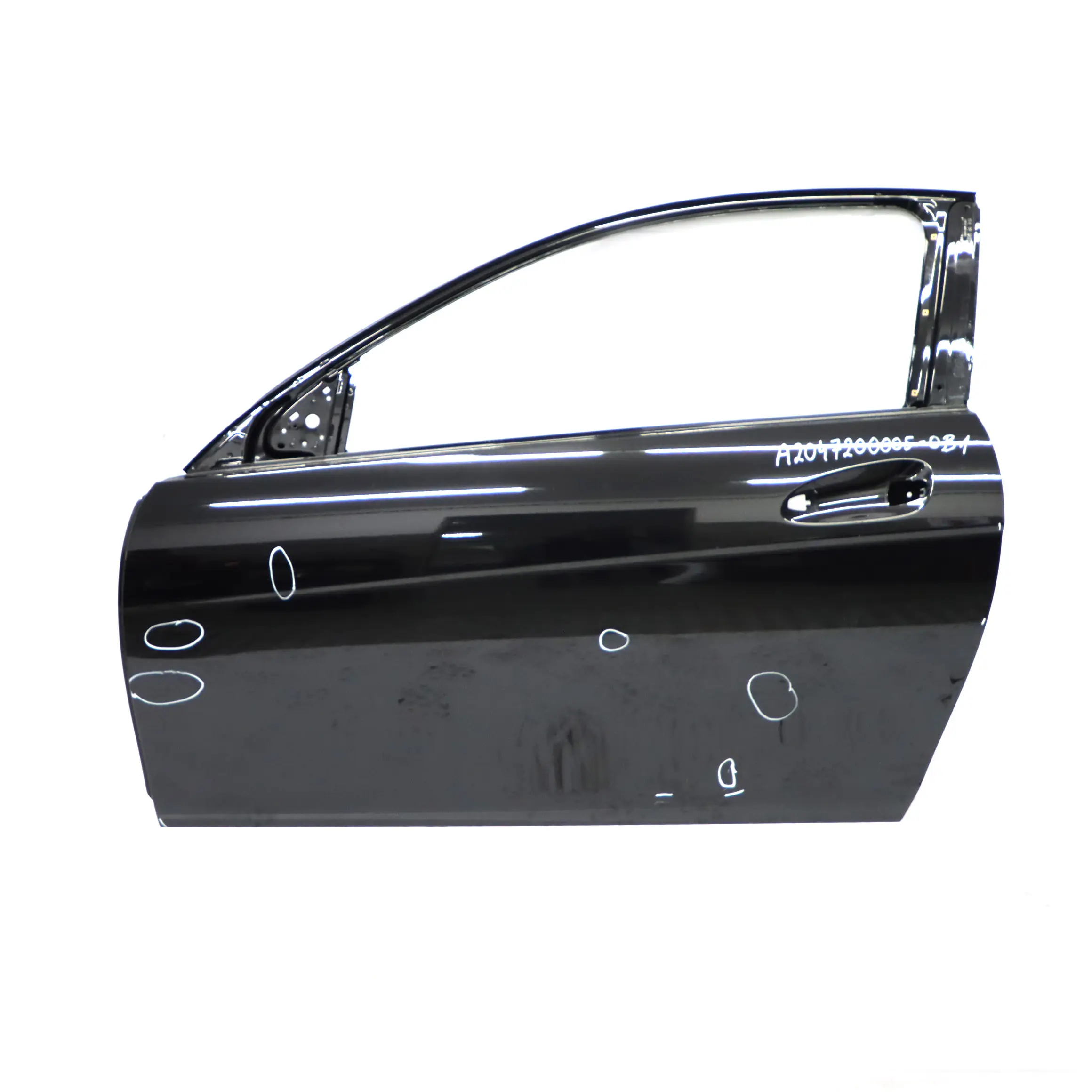 Mercedes C204 W204 Coupe Door Front Left N/S Obsidian Black Metallic - 197